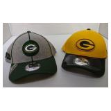 2 S/M New Era Green Bay Packers ball caps