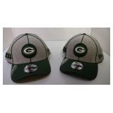 2 L/XL New Era Green Bay Packers ball caps