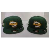 2 Snapback New Era Green Bay Packers ball caps
