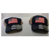 2 Operation Hat Trick Adjustable USA ball caps