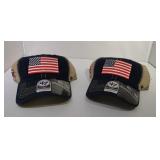2 Operation Hat Trick Adjustable USA ball caps