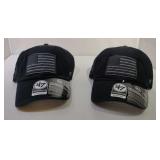 2 Operation Hat Trick Adjustable USA ball caps