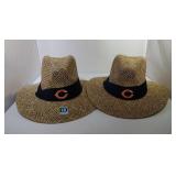 2 S/M Chicago Bears straw hats
