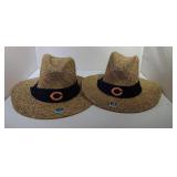 2 L/XL Chicago Bears straw hats