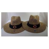 2 S/M Chicago Bears straw hats
