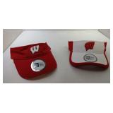 2 Adjustable New Era Wisconsin Badgers visors