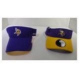 2 Adjustable Reebok Minnesota Vikings visors