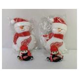 4 Detroit Red Wings Ornaments - 2 Lil