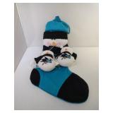San Jose Sharks stocking and 2 snowman