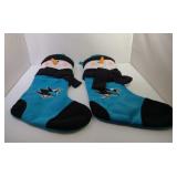 2 San Jose Sharks stockings - 22 inch