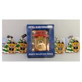 5 Boston Bruins ornaments - 4 gingerbread men