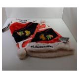 2 Chicago Blackhawks Santa hats