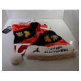 2 Chicago Blackhawks Santa hats