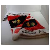 2 Chicago Blackhawks Santa hats