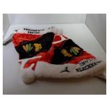 2 Chicago Blackhawks Santa hats
