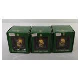 3 Iowa Hawkeyes ornaments