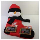 Wisconsin Badgers Snowman stocking and 2 ornaments