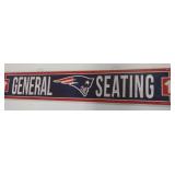 36in X 6in New England Patriots Wooden Plaque