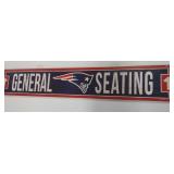 36in X 6in New England Patriots Wooden Plaque