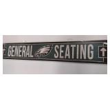 36in X 6in Philadelphia Eagles Wooden Plaque