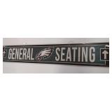 36in X 6in Philadelphia Eagles Wooden Plaque