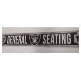 36in X 6in Raiders Wooden Plaque