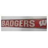 36in X 6in Wisconsin Badgers Wooden Plaque