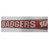 36in X 6in Wisconsin Badgers Wooden Plaque