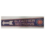 36in X 6in Chicago Cubs Wooden Plaque