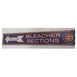 36in X 6in Chicago Cubs Wooden Plaque