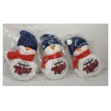 3 Minnesota Twins Snowman - 7 inches