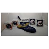 Milwaukee Brewers Stocking and 4 tree ornaments