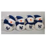 4 New York Yankees Snowmen - 7 inches