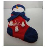 St. Louis Cardinals stocking and 3 magnets