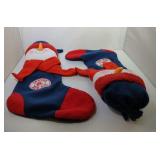 pair of Boston Red Sox Christmas stockings