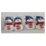 Lot of 4 6" Plush Boston Red Sox ornaments