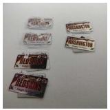 Lot of 6 Washington Redskins Christamas ornaments