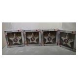 Lot of 4 Minnesota Vikings Christmas ornaments