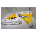 2 Green Bay Packers Santa hats