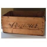 Armour & Co. Wood crate S. Omaha, Neb - 28 inch by