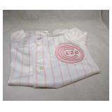 Chicago Cubs Ladies large Pink button up jersey