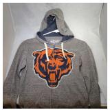 Chicago Bears Ladies XS zippered hooded sweatshirt
