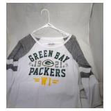 2 Green Bay Packers Ladies XS 3/4 sleeve shirts
