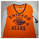 3 Chicago Bears Ladies Small shirts - 1 lacer and