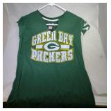 3 Green Bay Packers Ladies Small shirts - one