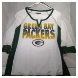 3 Green Bay Packers Ladies Small shirts - one long