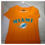 2 Miami Dolphins Ladies Small t-shirts