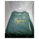 3 Green Bay Packers Ladies Medium shirts - one
