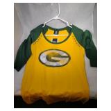 3 Green Bay Packers Ladies Medium shirts - two