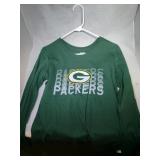 3 Green Bay Packers Ladies Medium shirts - two 1/4